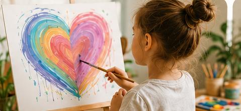 Cómo el arte ayuda a los niños a expresar sus emociones